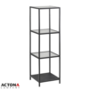 Seaford hylla glas/svart 35x37x120cm
