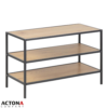 Seaford skohylla ek/svart 77x35x50cm