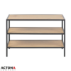 Seaford skohylla ek/svart 77x35x50cm - Bild 2