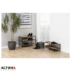 Seaford skohylla ek/svart 77x35x50cm - Bild 4
