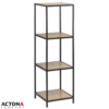 Seaford hylla ek/svart 35x37x120cm