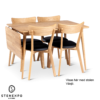 Alborg Oljad Ek 120/160x80x75cm - Bild 3